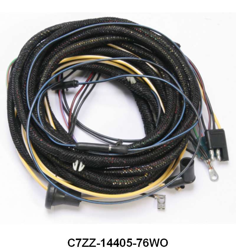 TAIL LIGHT WIRING HARNESS - 67 MUSTANG CONVERTIBLE WITHOUT LOW FUEL