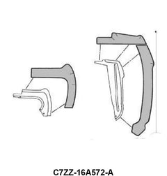 FENDER SPLASH SHIELD SEAL SET - 67-68 MUSTANG