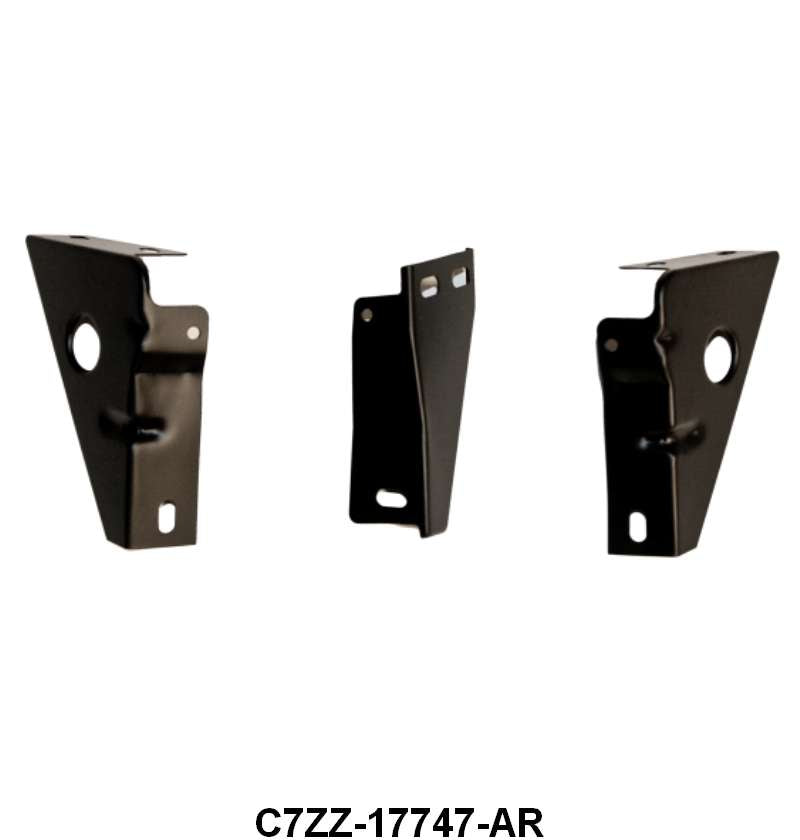 FRONT STONE DEFLECTOR BRACKETS - 67-68 MUSTANG 3 pcs
