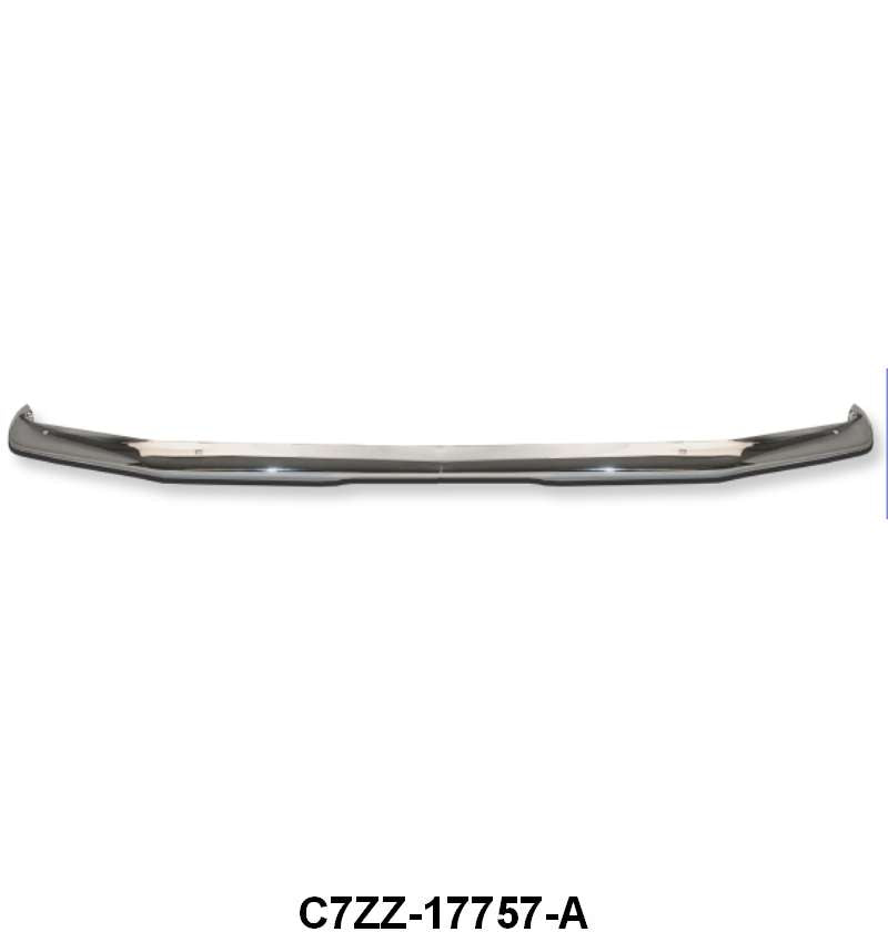 CHROME FRONT BUMPER - 67-68 MUSTANG