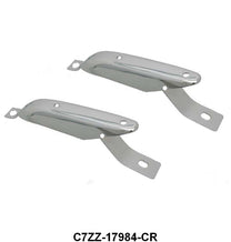 CHROME REAR BUMPER GUARDS WITH HOLES - 67-68 MUSTANG