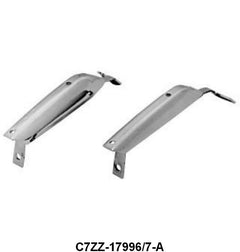 CHROME FRONT BUMPER GUARDS WITH HOLES - 67-68 MUSTANG