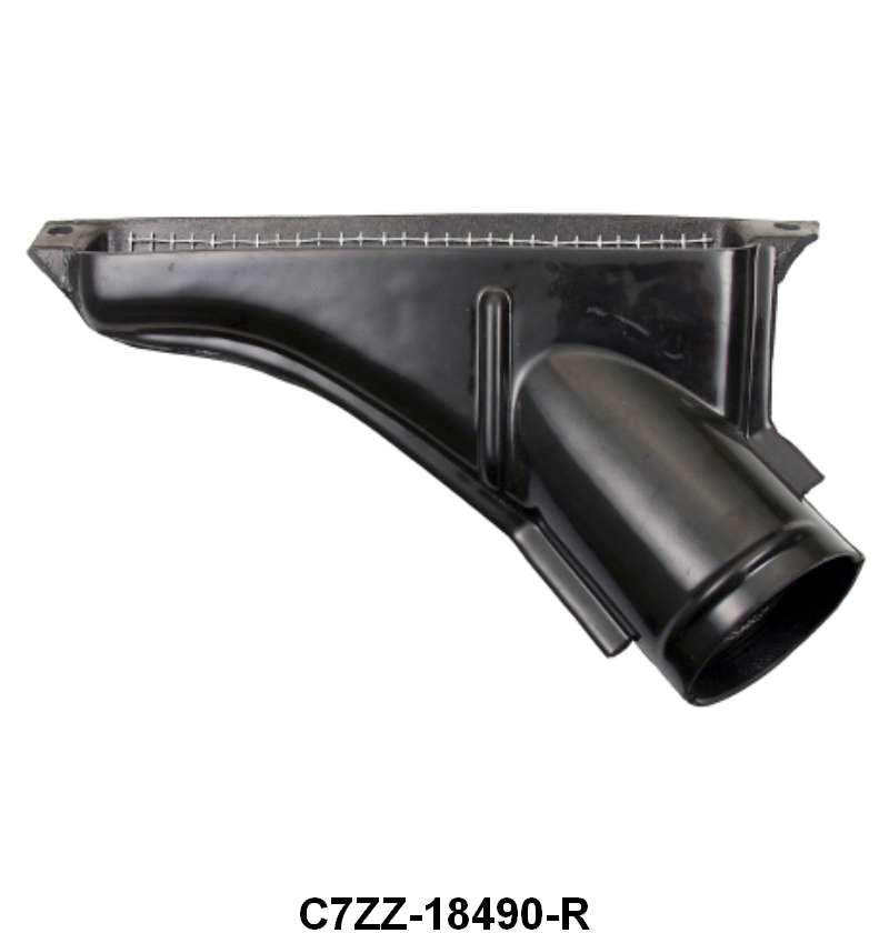 DEFROSTER DUCT - 67-68 MUSTANG RIGHT HAND W/O DASH A/C