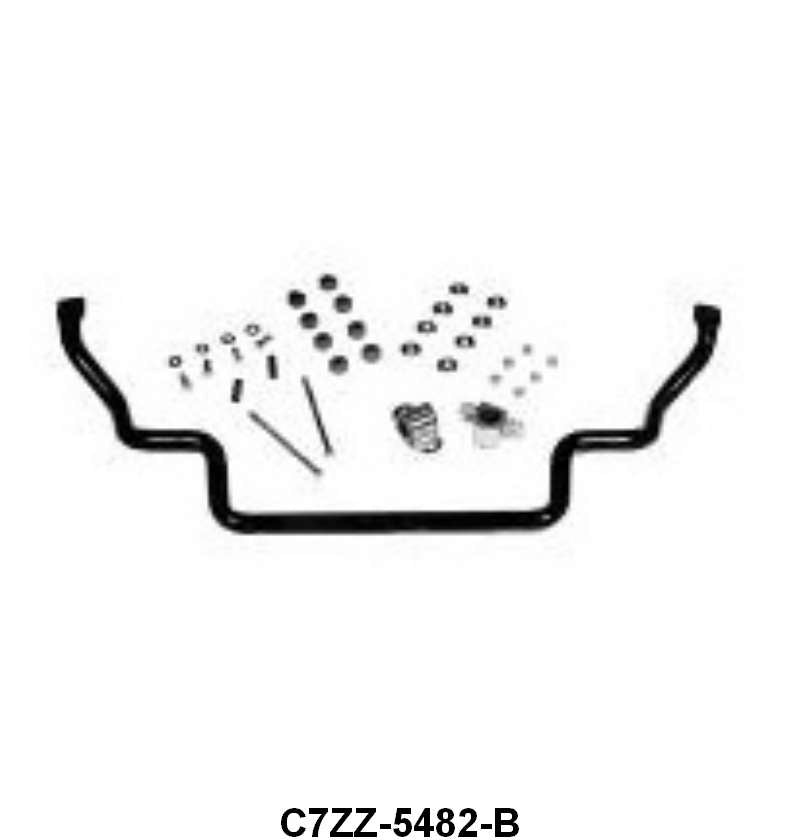 SWAY BAR W/POLYURETHANE BUSHINGS - 66-69 FRLN, 66-70 FLCN,  67-70 MUST 1-1/8"