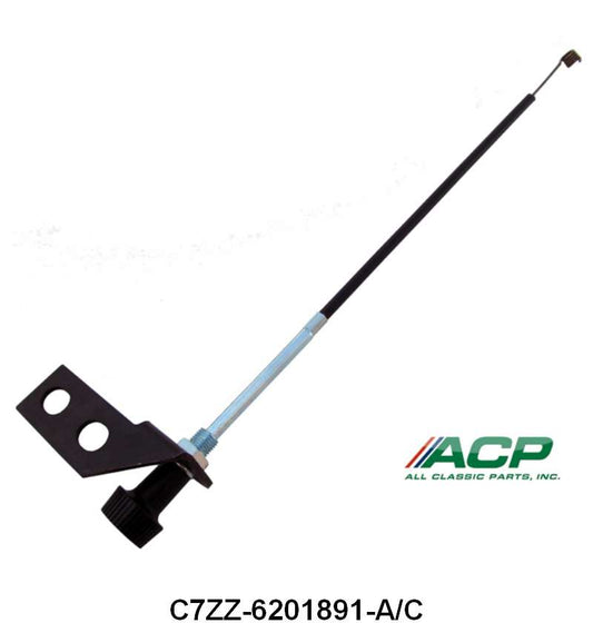 AIR VENT CABLE WITH BRACKET AND KNOB - 67-68 MUSTANG