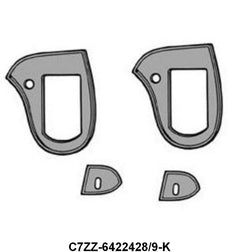 OUTSIDE DOOR HANDLE PADS - 67-68 MUSTANG/COUGAR