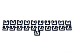 WINDSHIELD MOLDING CLIP KIT - 67-68 MUSTANG COUPE/FASTBACK