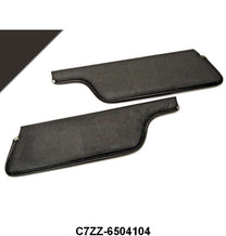 SUN VISORS - 67-68 MUSTANG COUPE/FASTBACK/COUGAR, BLACK