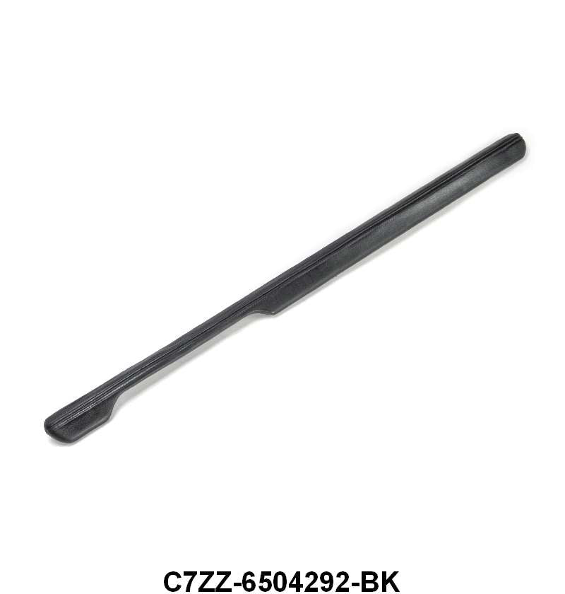 LOWER DASH PAD - 67-68 MUSTANG BLACK