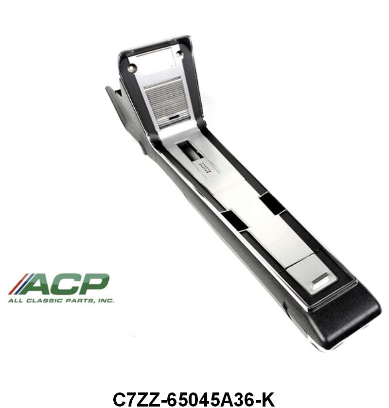 COMPLETE CONSOLE ASSEMBLY - 67 MUSTANG/COUGAR W/AUTO EXCL XR7