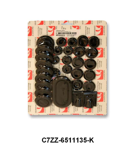 FLOOR PAN GROMMET SET - 67 MUSTANG KIT OF 29 PIECES