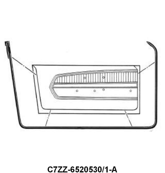 DOOR SEALS - 67-68 MUSTANG, COUGAR