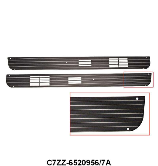 DELUXE DOOR PANEL TRIM - 67-68 MUSTANG DLX LOWER DOOR