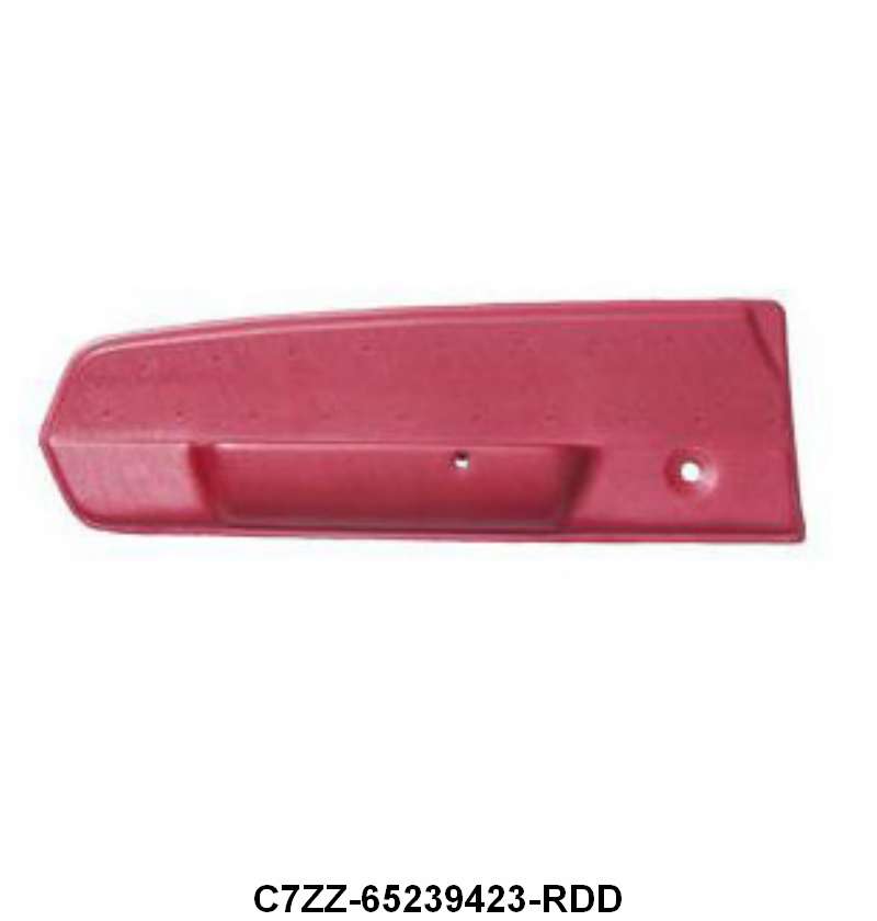 MUSTANG DELUXE DOOR PANELS - 67 MUSTANG DLX RED