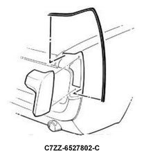 QUARTER PANEL EXTENSION TO BODY SEAL - 67-68 MUSTANG
