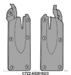 LOWER FRONT OF QUARTER WINDOW SEALS - 67-68 MUSTANG COUPE/CONV