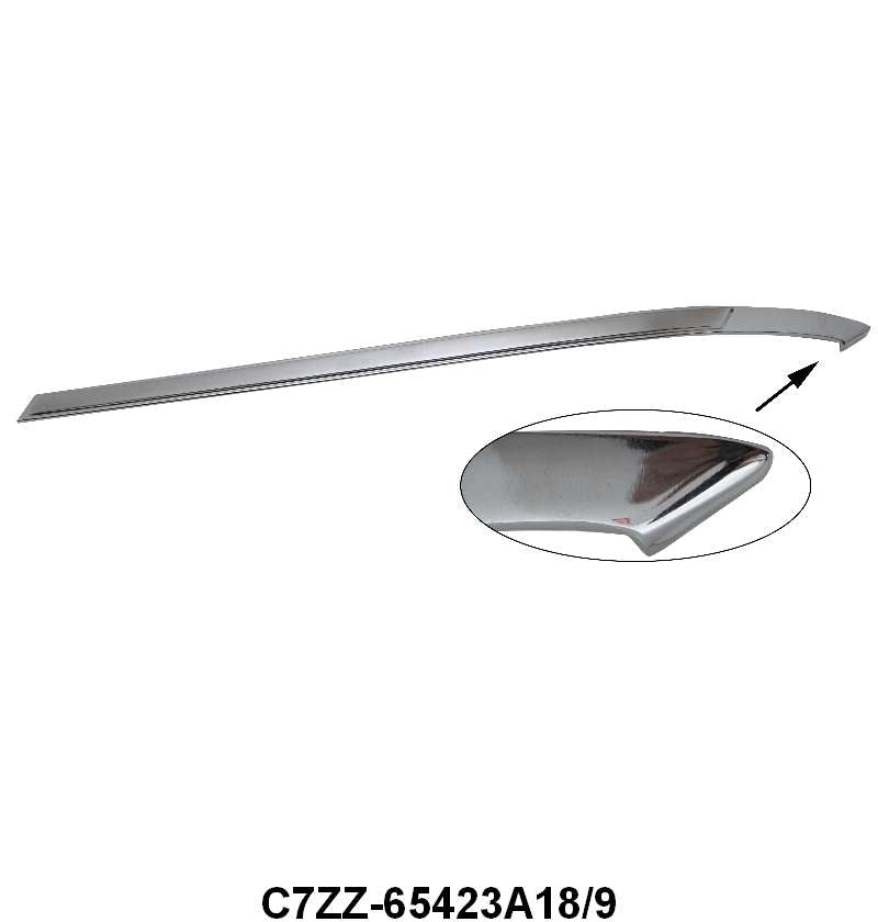 VINYL TOP MOLDING ON QUARTER POST - 67-68 MUSTANG COUPE