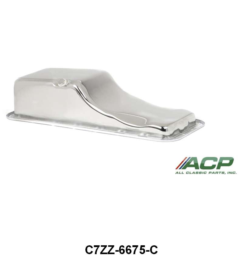 CHROME OIL PAN - 67-69 MUST/FRLN 390/427 CHROME