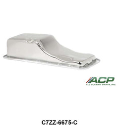 CHROME OIL PAN - 67-69 MUST/FRLN 390/427 CHROME