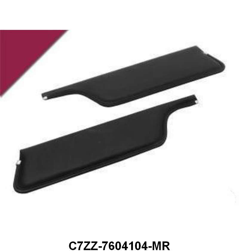 SUN VISORS - 68 MUSTANG CONV MAROON