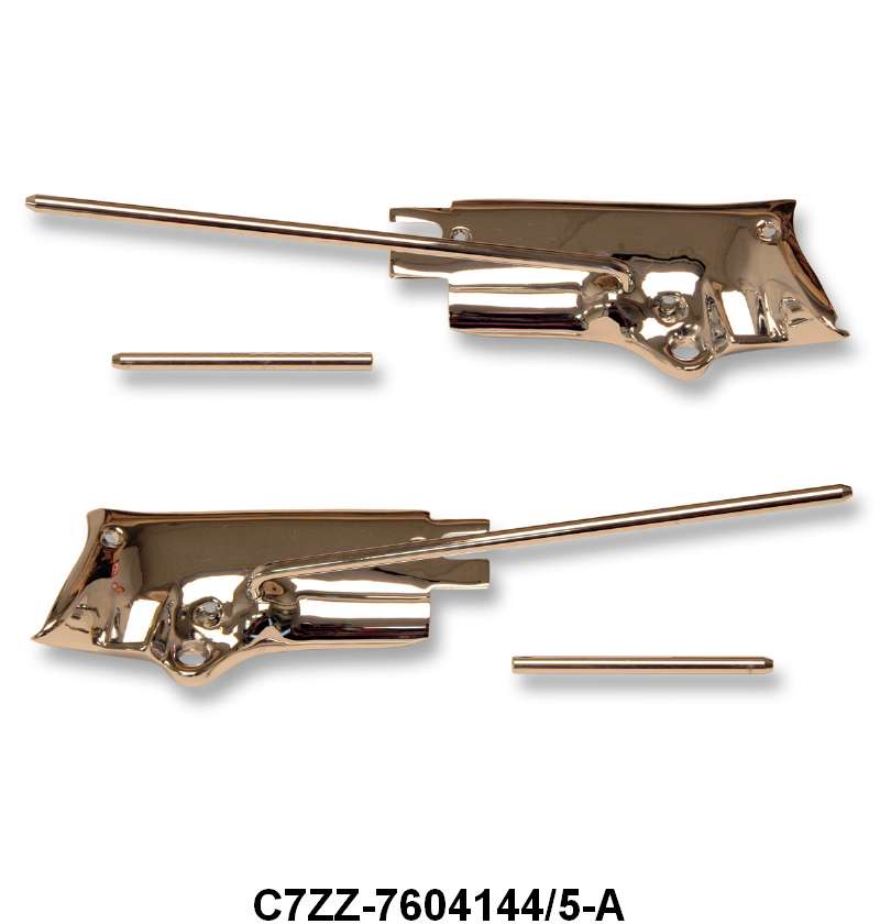 SUN VISOR BRACKETS - 67-68 MUST CONV CHROME