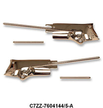 SUN VISOR BRACKETS - 67-68 MUST CONV CHROME