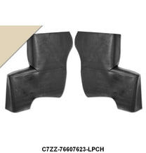 QUARTER PANEL UPHOLSTERY - 67-68 MUSTANG CONV LIGHT PARCHMENT