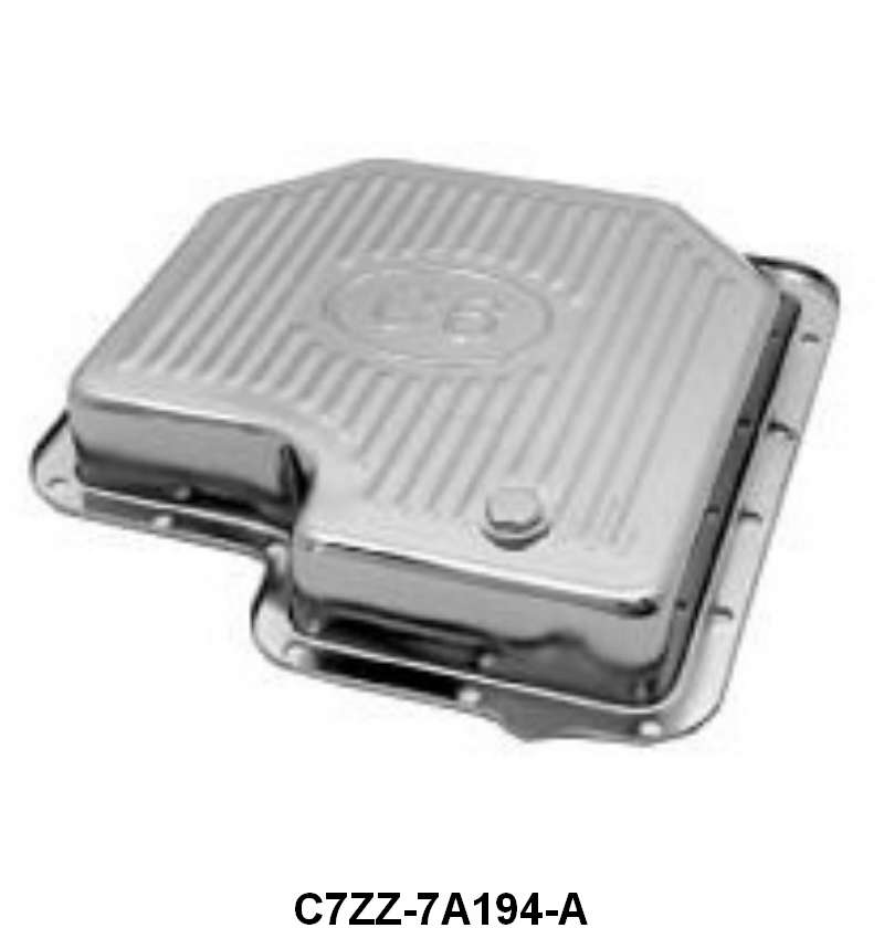 CHROME TRANSMISSION OIL PAN - 66-70 FRLN, 67-70 MUST C6