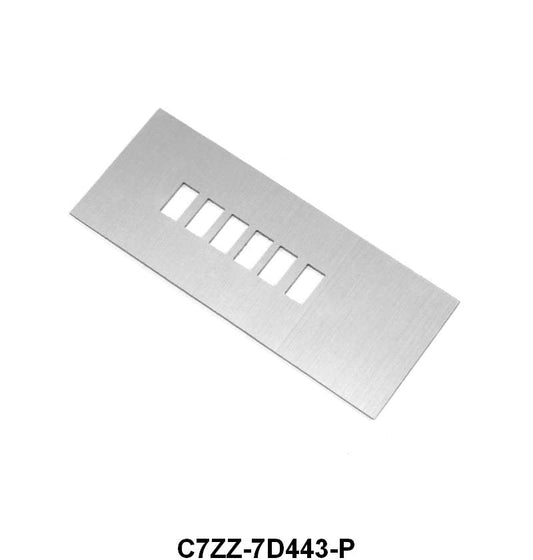 CONSOLE SHIFT INDICATOR PLATE - 67 MUSTANG W/AUTOMATIC