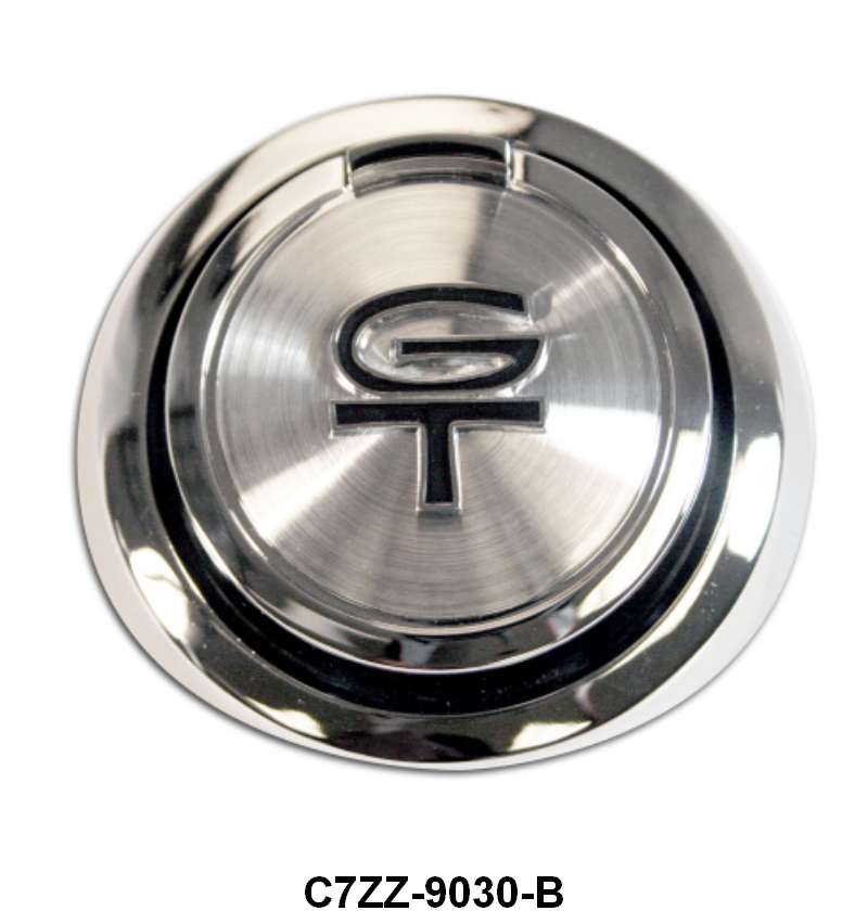 GAS CAP - 67 MUSTANG "GT" POP-OPEN TYPE