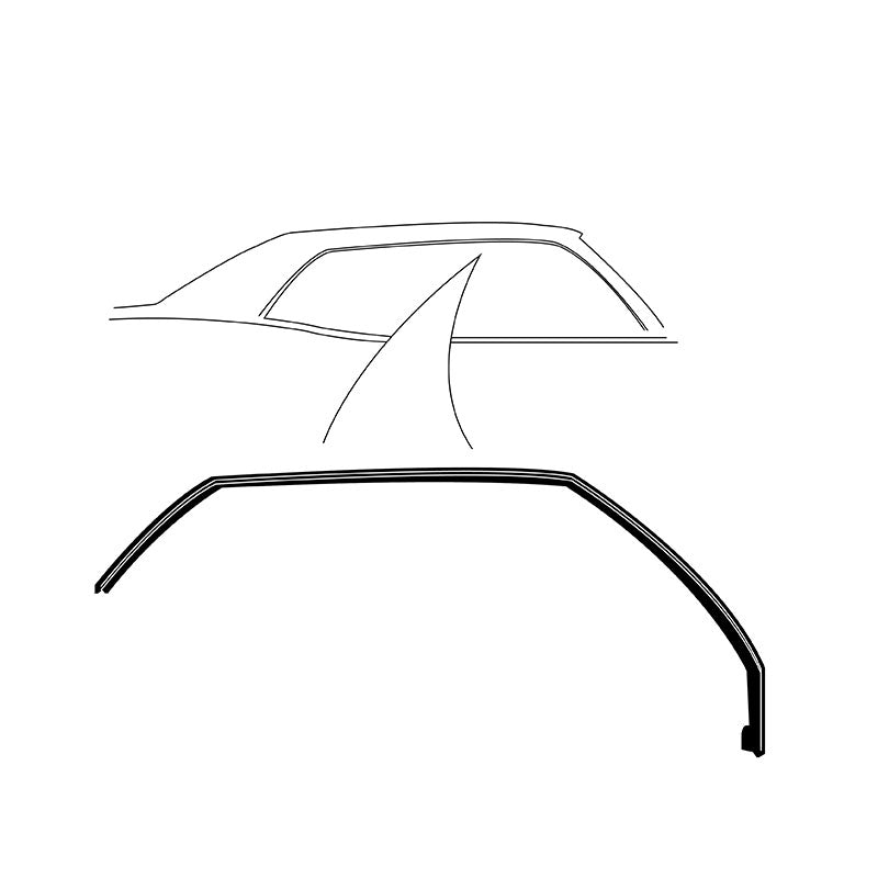 ROOF RAIL SEALS - 68 GALAXIE FASTBACK BODY #63
