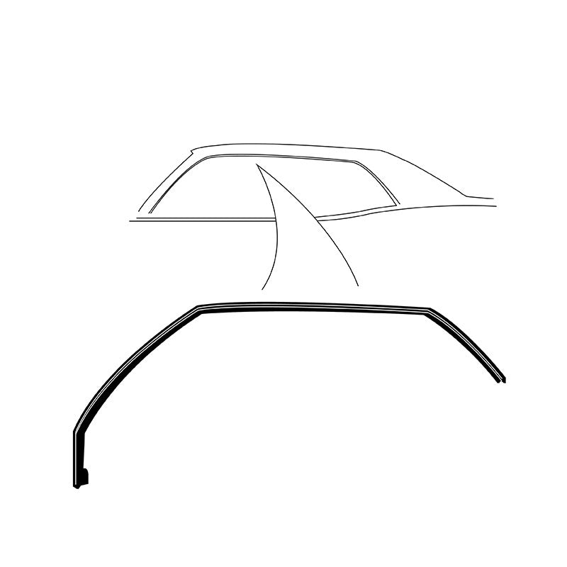 ROOF RAIL SEALS - 68 GALAXIE 2DR HDTP BODY #65
