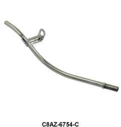 ENGINE OIL DIPSTICK TUBE - 68-69 PASS 302, CHROME