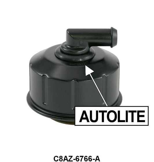 ORIGINAL STYLE BREATHER/OIL FILLER CAP - 68-70 PASS/F-100/350 V8, BLACK