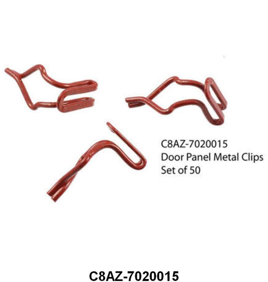 DOOR PANEL CLIPS - 57-70 ALL CARS SET OF 50