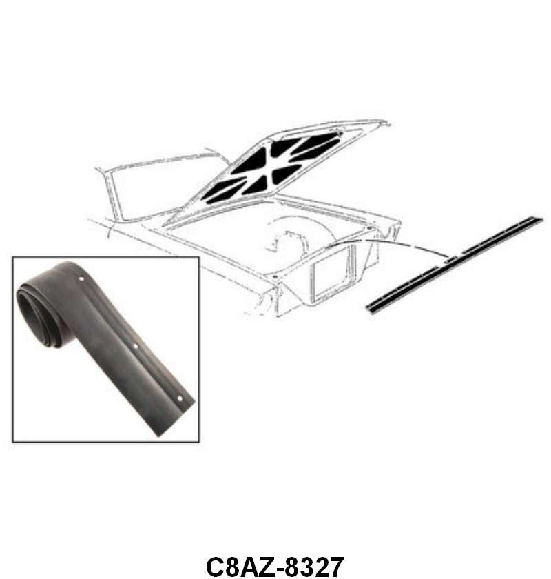 RADIATOR SUPPORT TO HOOD AIR DEFLECTOR SEAL - 68 GALAXIE