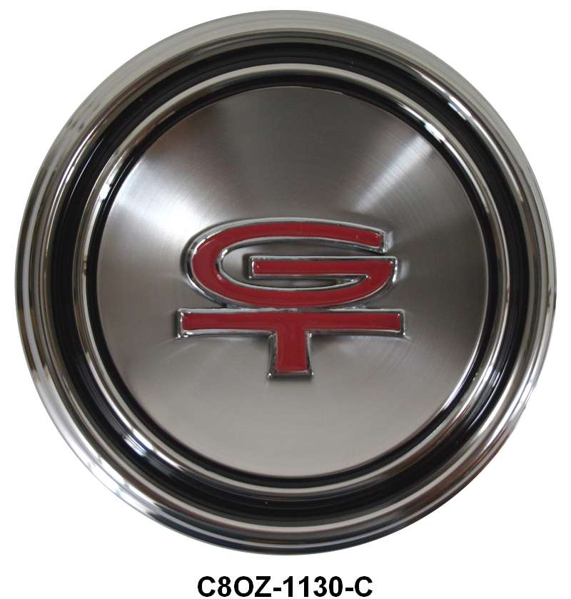 HUB CAP - 68-69 FAIRLANE/MUSTANG "GT"  WITH STYLE STEEL WHEEL