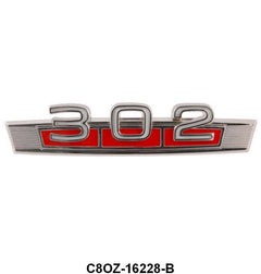 ENGINE SIZE EMBLEM - 68 FAIRLANE/RANCHERO/COMET, 69-71 BRONCO 
