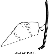 REAR OF DOOR GLASS TO QUARTER WINDOW SEALS - 68-69 FRLN #63 & #65