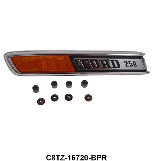 HOOD SIDE EMBLEMS - 68-72 "FORD 250"