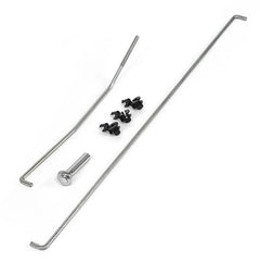 DOOR LATCH RODS - 68-72 F-100/F-350, LH,  WITH KNOB AND CLIPS