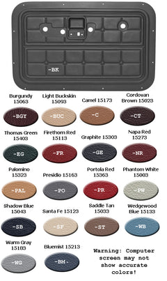 REPRODUCTION DOOR PANELS - 68-72 - PICKUP, BLACK