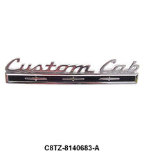 "CUSTOM CAB" REAR CAB CORNER EMBLEMS - 67-72 PICKUP