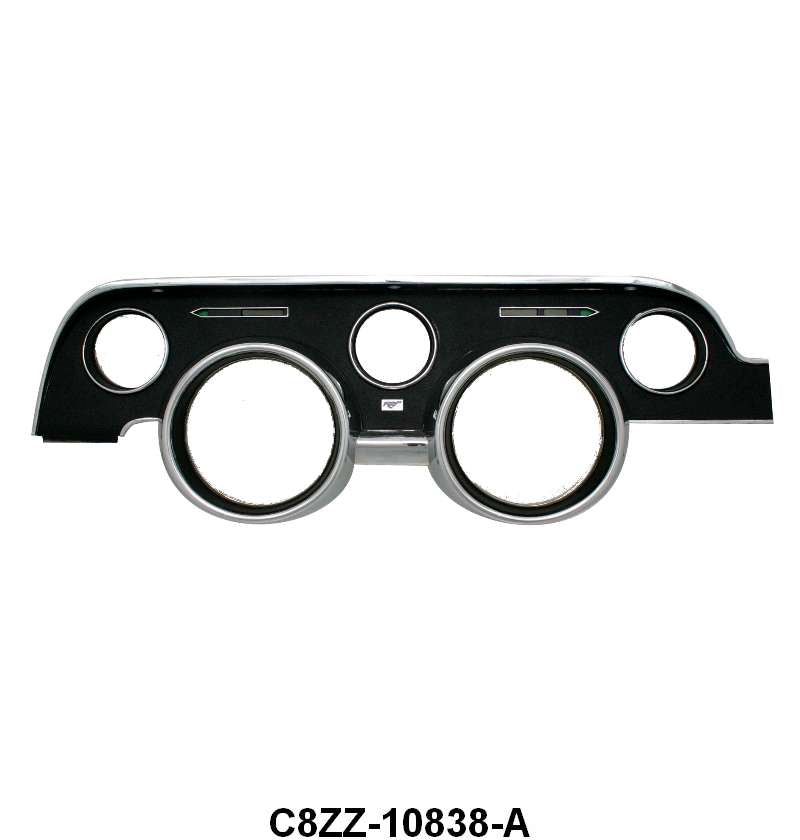 INSTRUMENT BEZEL - 68 MUSTANG, BLACK