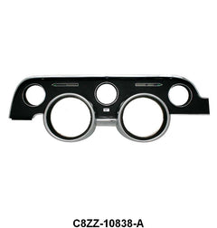 INSTRUMENT BEZEL - 68 MUSTANG, BLACK
