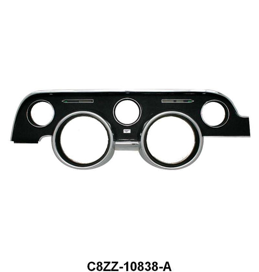 INSTRUMENT BEZEL - 68 MUSTANG, BLACK