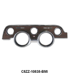 INSTRUMENT BEZEL - 68 MUSTANG DLX WOODGRAIN WITH METAL INSERT