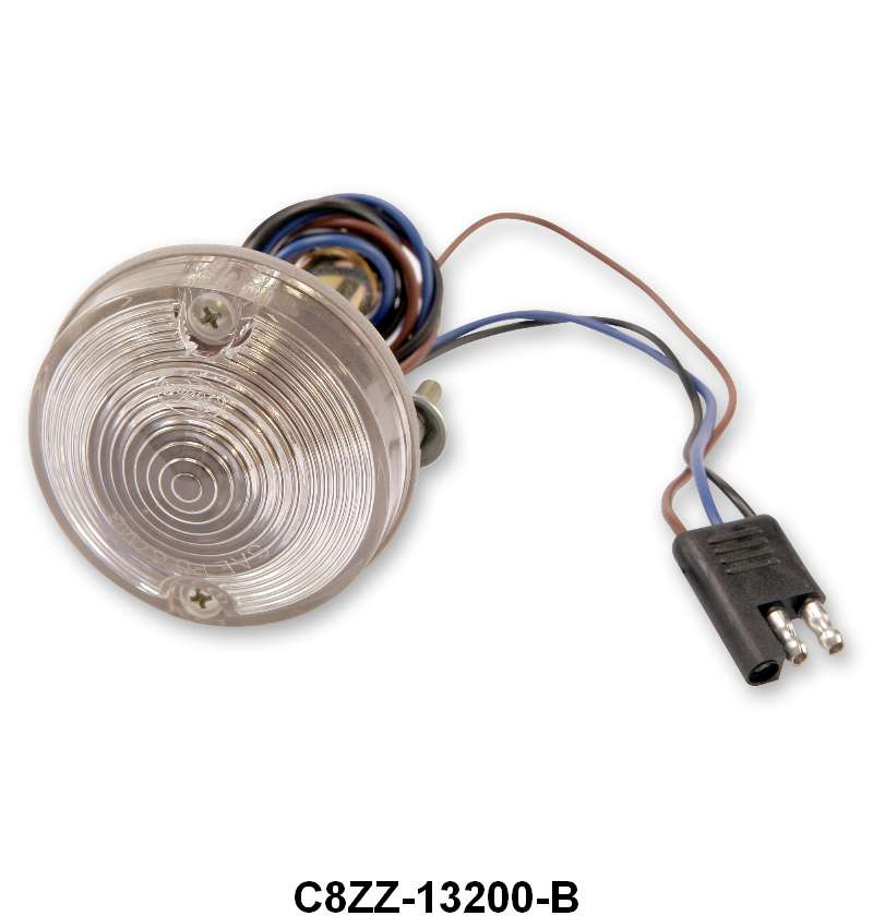 PARK LIGHT ASSEMBLY - 67-68 MUSTANG, LEFT OR RIGHT HAND