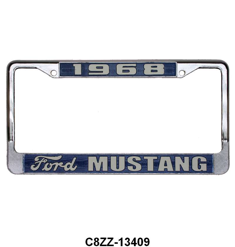 MUSTANG LICENSE PLATE FRAME - 68 MUSTANG