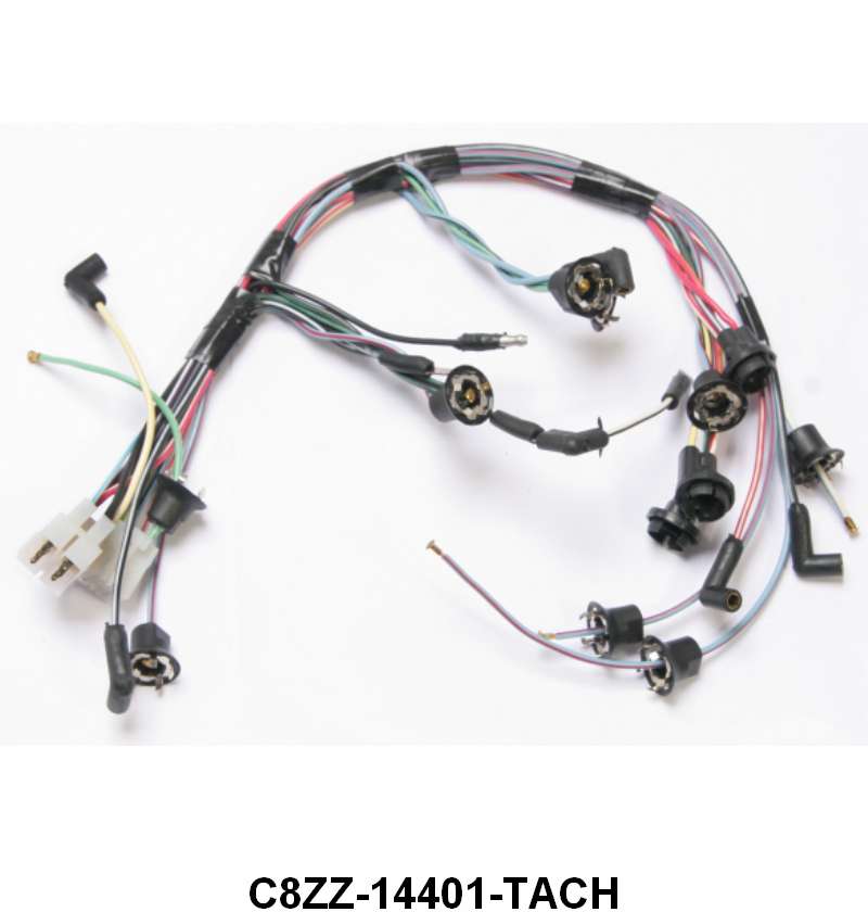 INSTRUMENT CLUSTER HARNESS - 68 MUSTANG W/TACH